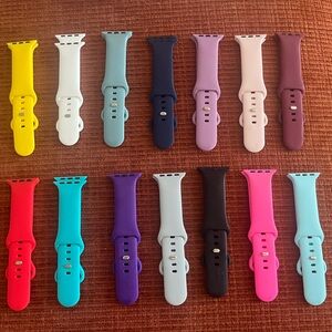 Colorful Silicone Watch Bands Set